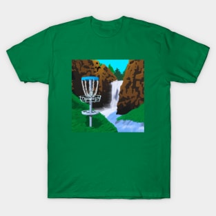 Disc Golf Next to a Waterfall T-Shirt